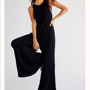 Black free people knit jumpsuit